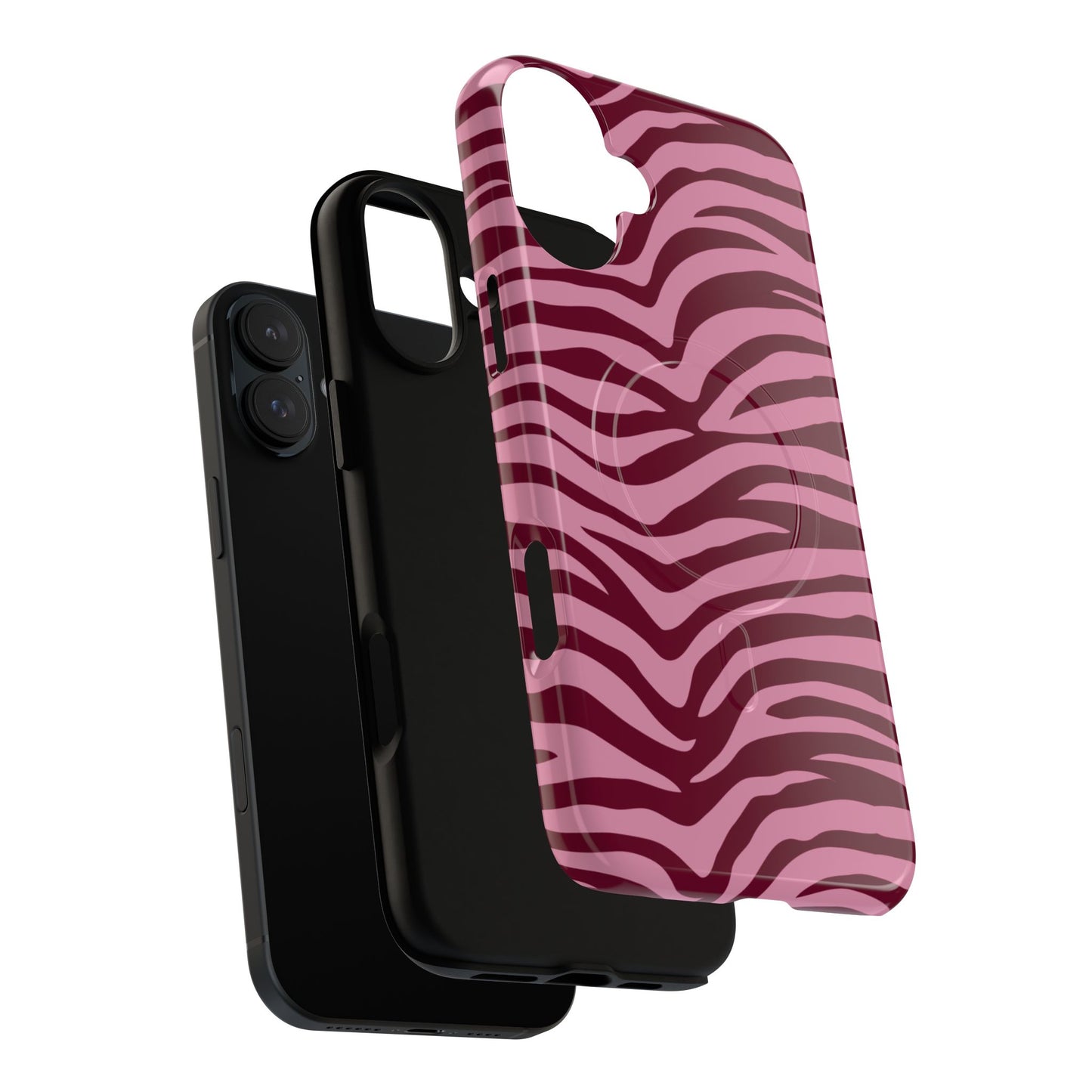 Luxury Pink & Burgundy Magnetic Phone Case