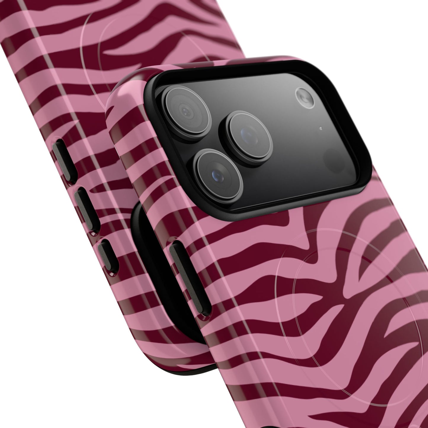 Luxury Pink & Burgundy Magnetic Phone Case